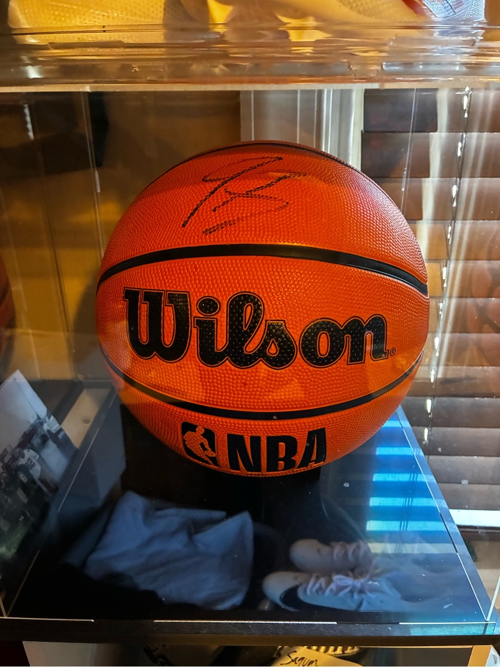 Houston Rockets Jabari Smith Autographed Basketball *VID OF HIM SIGNING ATTACHED